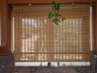 ROLLER CURTAINS NATURAL WOOD